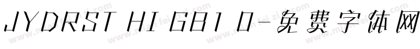 JYDRST HI GB1 0字体转换